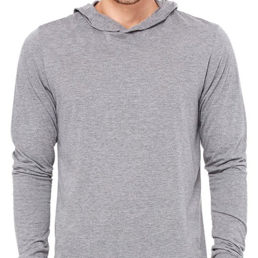 Unisex Long Sleeve Hoodie Lightweight Soft Minimal Chic Casual Layering